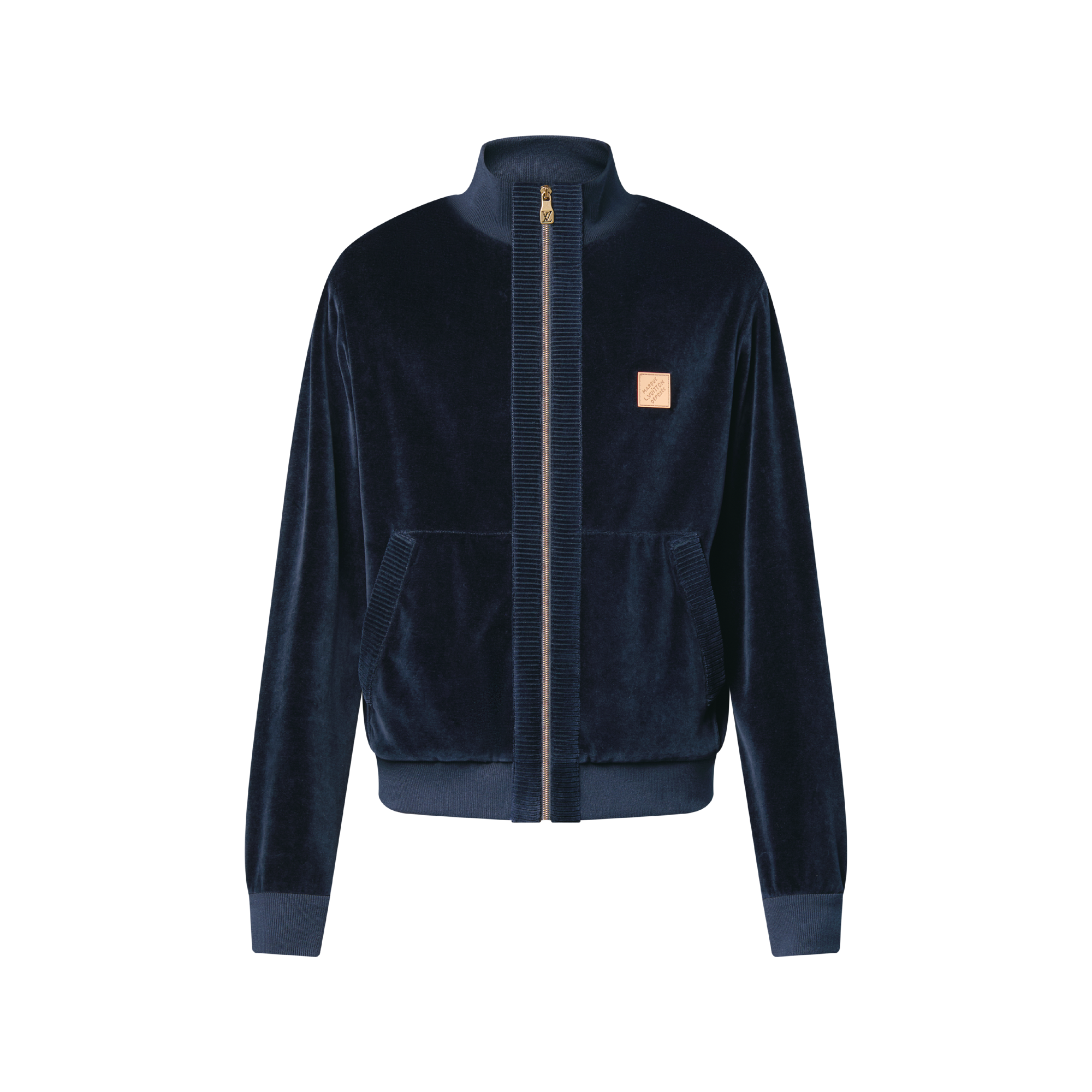 【超稀少】Louis Vuitton TOUR VELVET BLOUSON Chic Velvet Tracksuit Top - Luxury Blue | LOUIS VUITTON